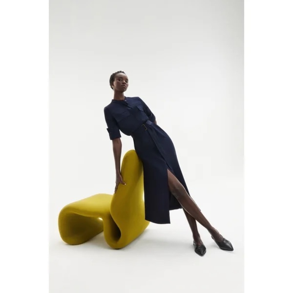 GOOP Navy Maxi Dress